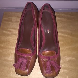 Enzo Angiolini Brown Leather Heel